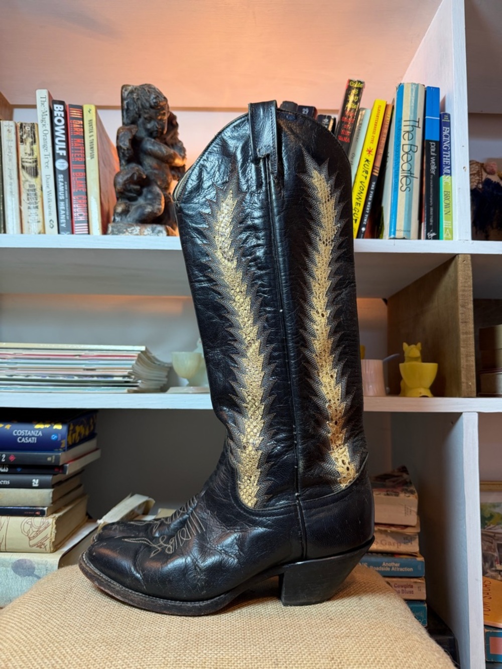 Larry Mahan 1970’s western boots with snakeskin - Picture 3 of 9